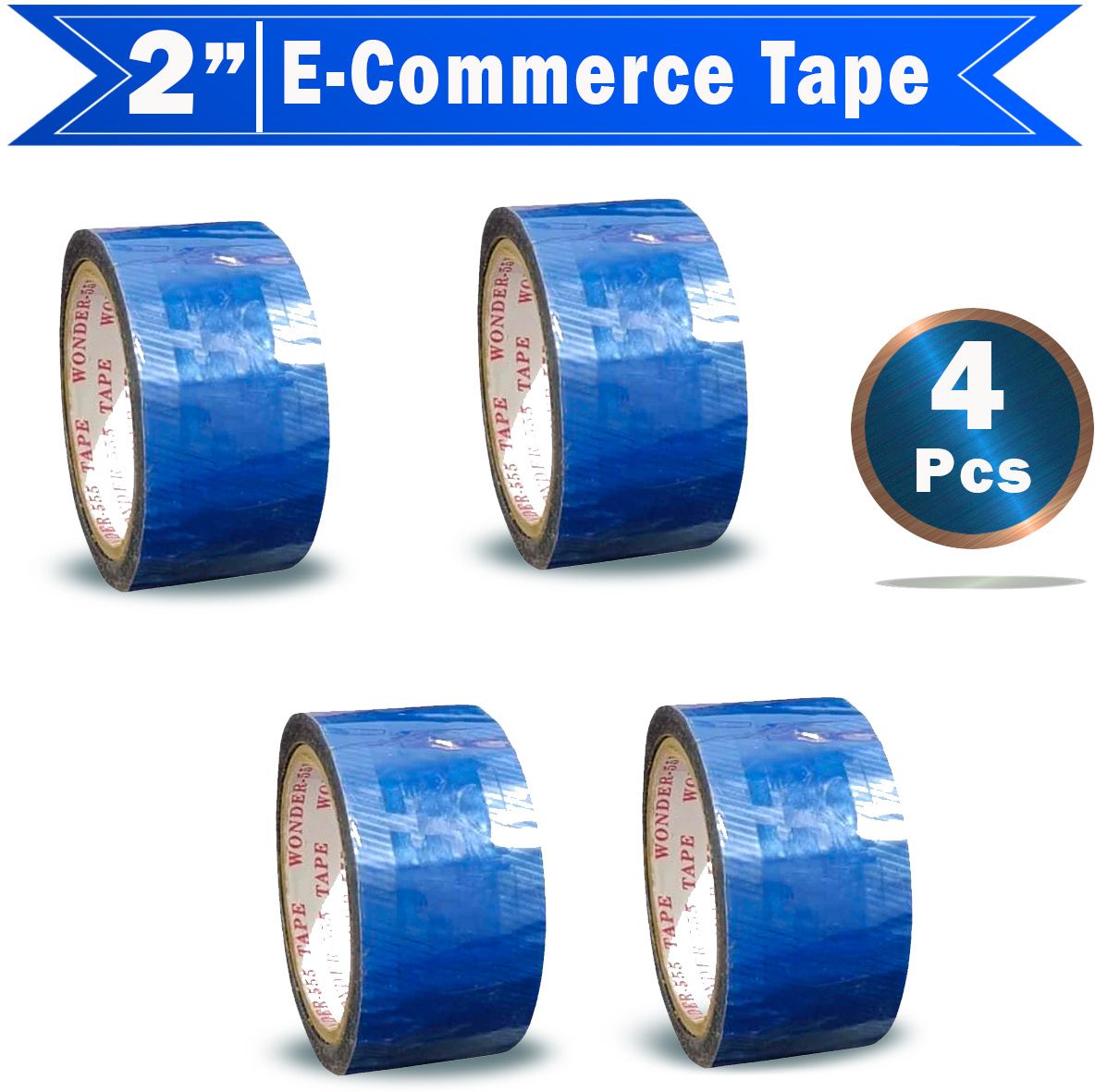 boxer Online E -Selling Printed (Pack of 4) Strong Packaging Tape (2" Inch x 65 Meters ) Adhesive Tape (Manual)-picture-16