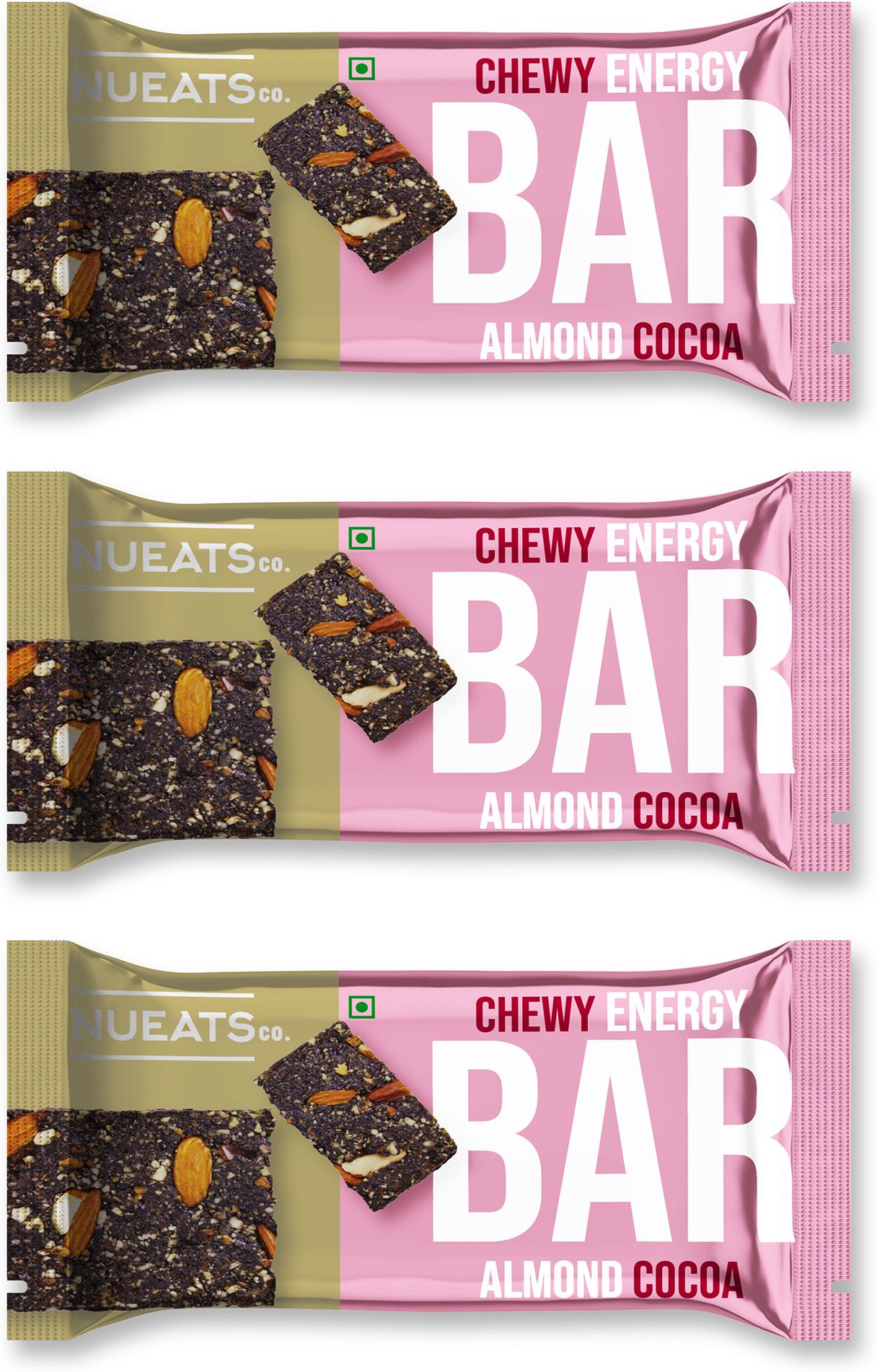 Chewy Energy Almond Cocoa Bar PK3 Protein Bars-image-19