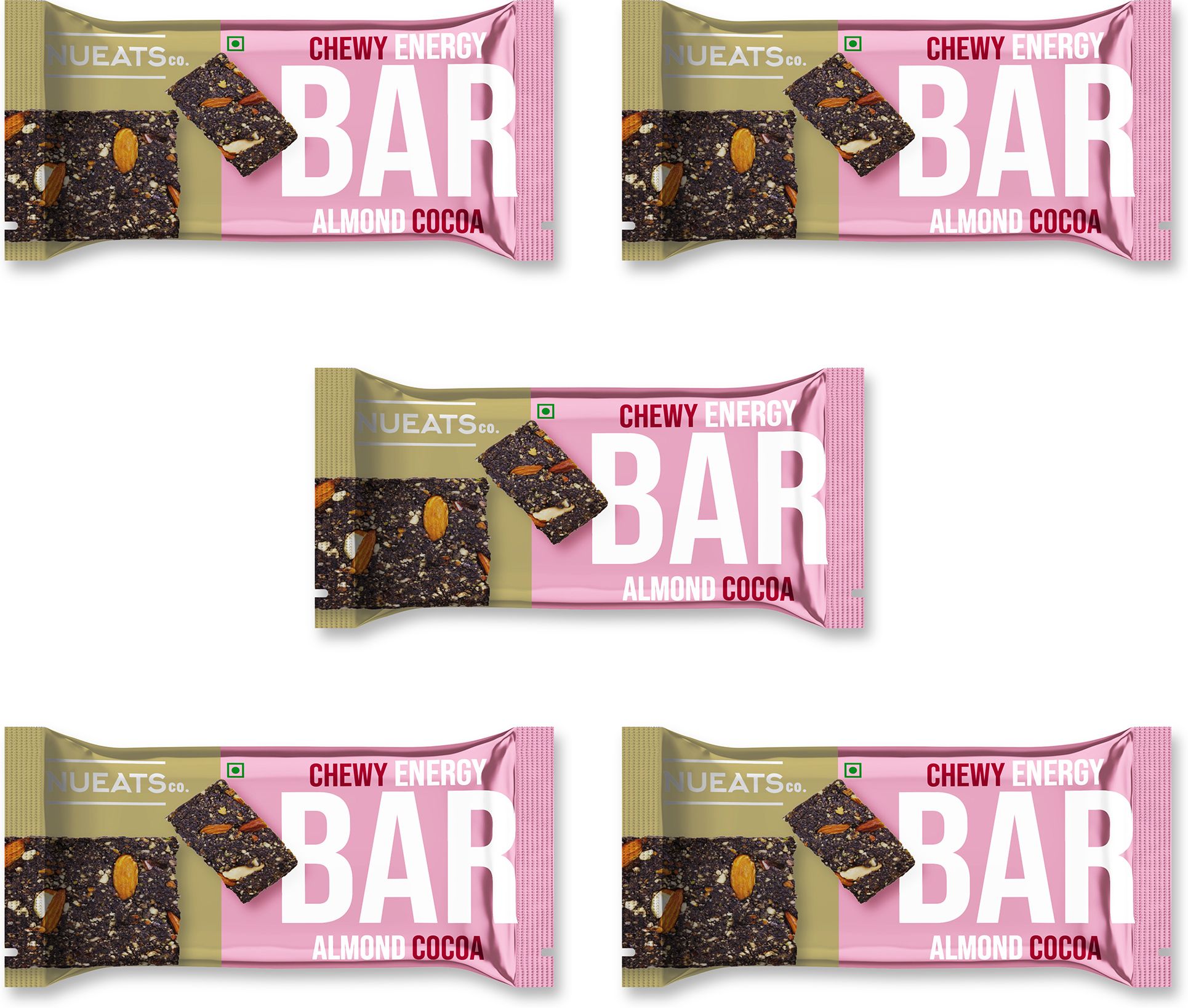 Chewy Energy Almond Cocoa Bar PK5 Protein Bars-image-18