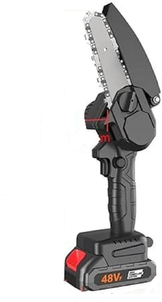 xydrozen Rechargeable Mini Chain Saw for Wood Cutting 48V POWERFUL SPEED Mini Chainsaw 4-Inch 48V Cordless Cordless Chainsaw-picture-35