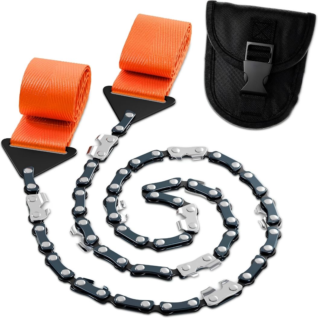Portable Pocket Chainsaw 103 cm | Manual Hand Chain Saw with Storage Pouch for Camping Cordless Chainsaw-image-26