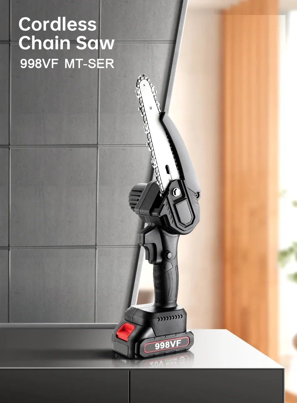 48W Mini Electric Pruning Machine with Two Batteries Procut One Hand Cordless Power Chain Saws 48V Cordless Chainsaw-image-28