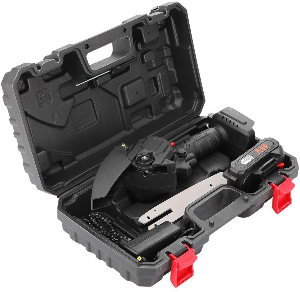 trudo Portable Mini Electric Chainsaw for Garden Use Lightweight Electric Chainsaw with 2 Batteries & Charger Cordless Chainsaw-picture-26