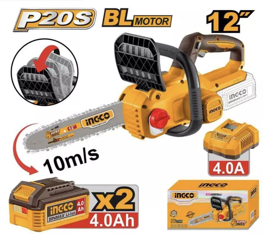 ingco CGSLI201262 Brushless motor Cordless Chainsaw-picture-5