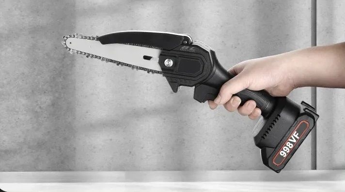 xydrozen 48W Heavy Duty Cordless Chainsaw with Dual Batteries Procut One Hand 48VF Cordless Mini Chainsaw (15cm Blade) Cordless Chainsaw-picture-28