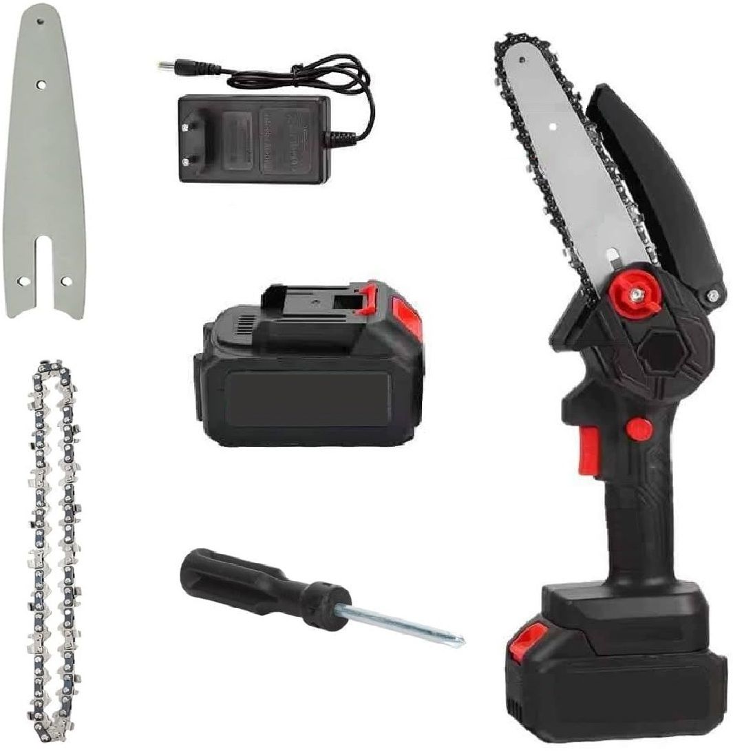vastarpara Cordless Battery Powered with 48V Rechargeable With 1 Chain Hand Handheld Chainsaw for Tree Trimming & Branch Pruning Wood Cutting Chainsaw Cordless Chainsaw-picture-17