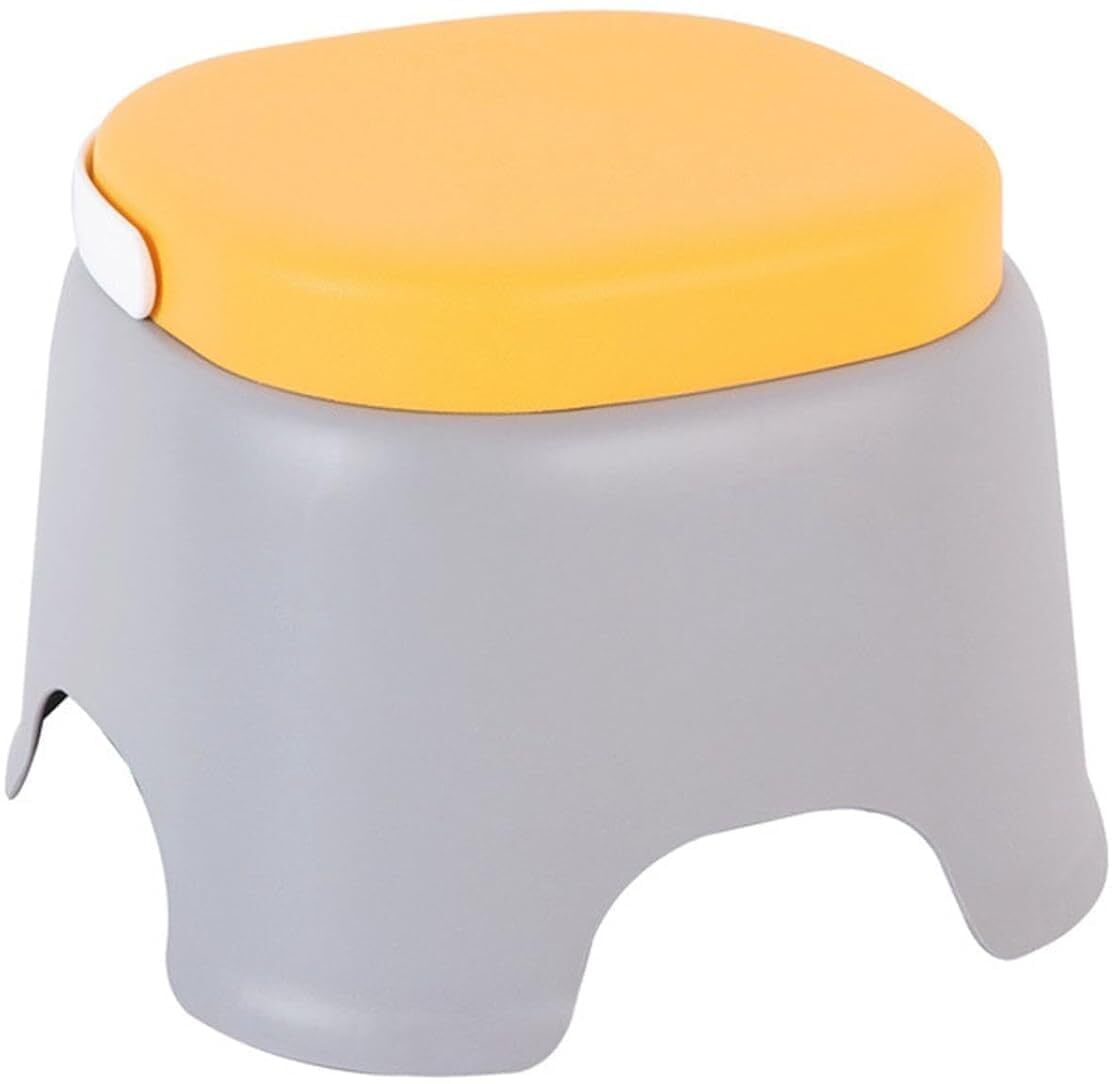 Plastic Step Stool with handle Multipurpose Bathroom&Home Stool Anti-Slip Design
