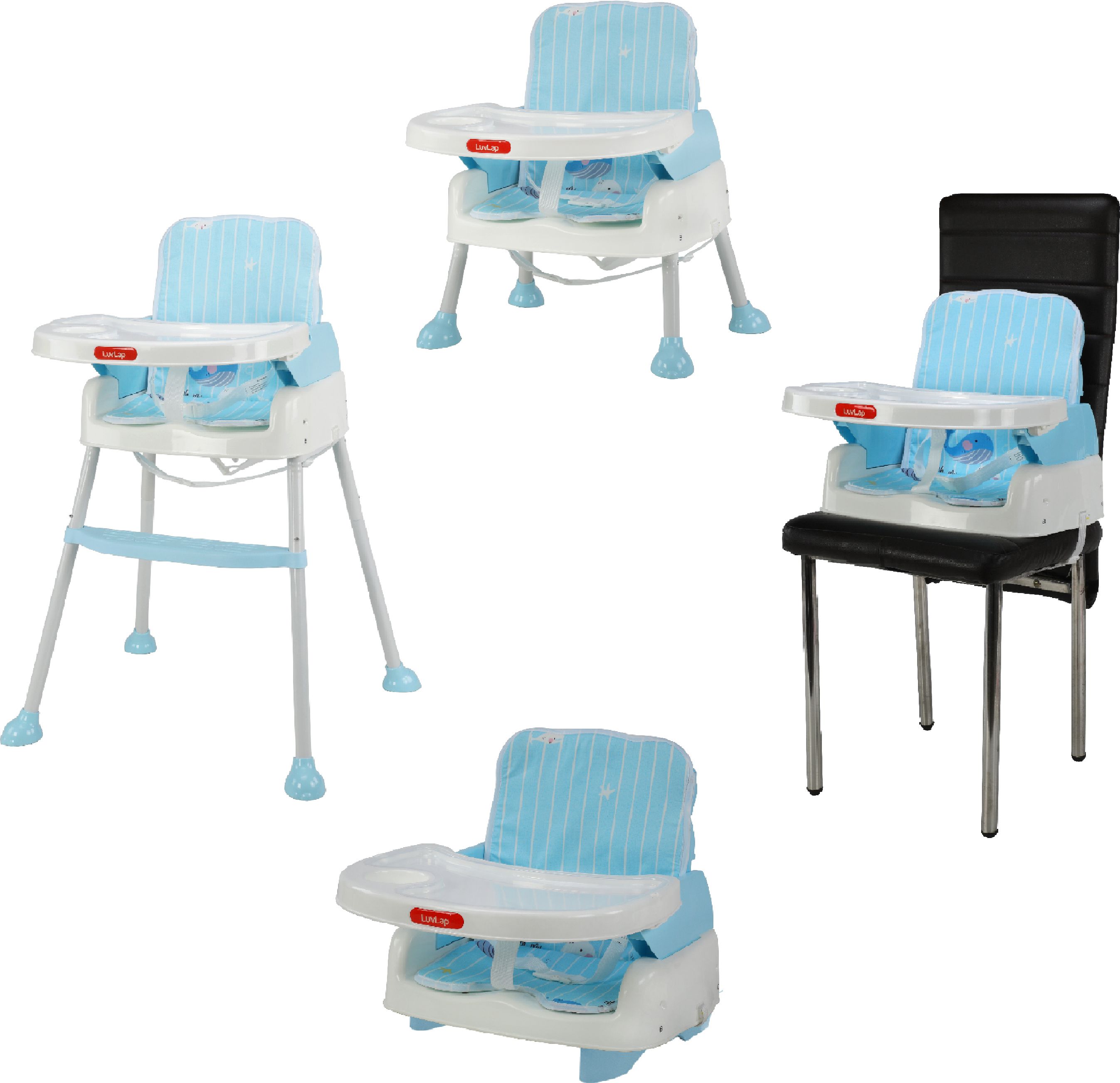 luvlap 4 in 1 Convertible Baby High Chair Cum Booster Seat-picture-39