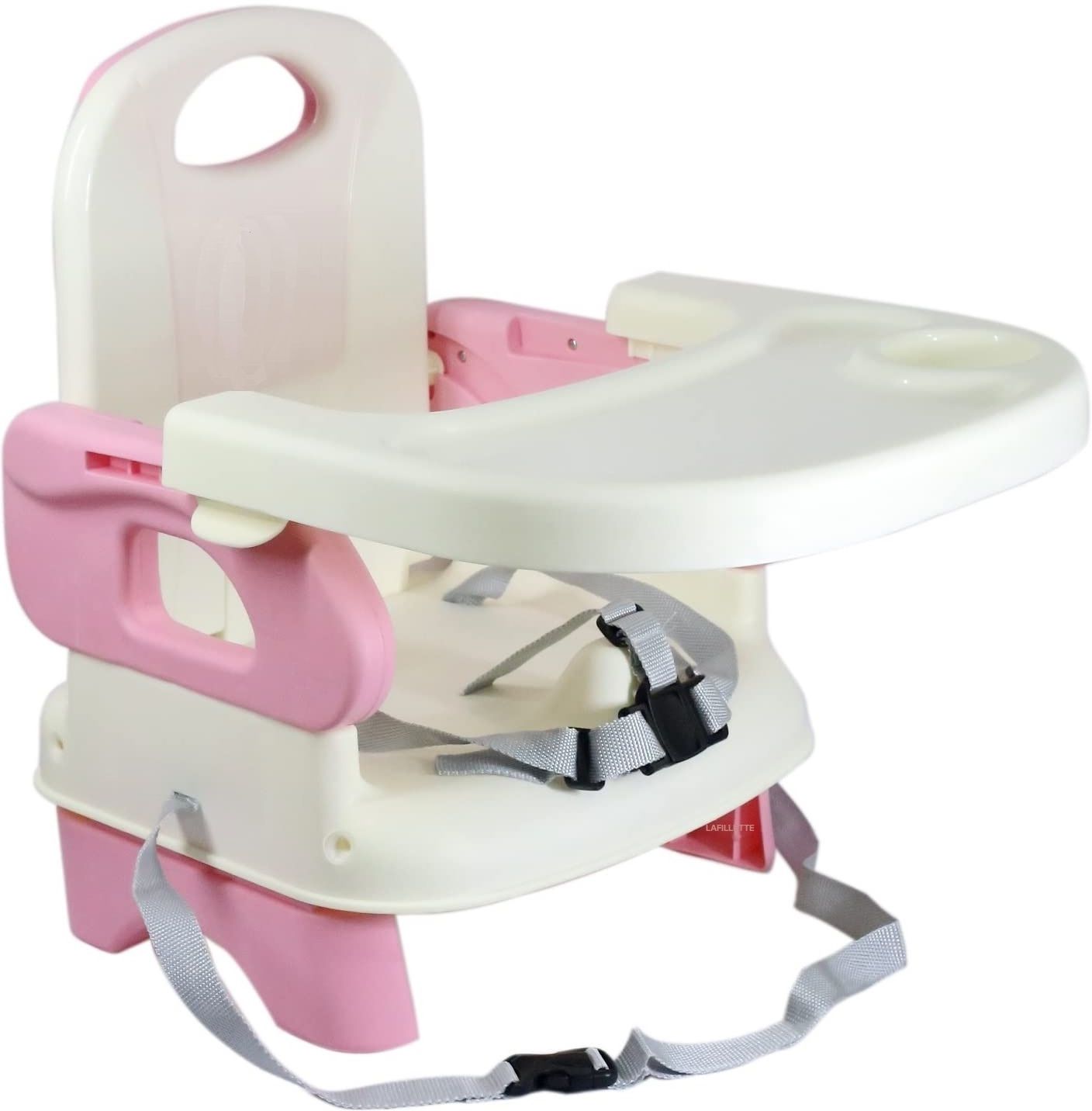 2 in 1 Baby Booster Seat Feeding Chair Easy Travel High Chair With Removable Dining Tray And Safety Belt