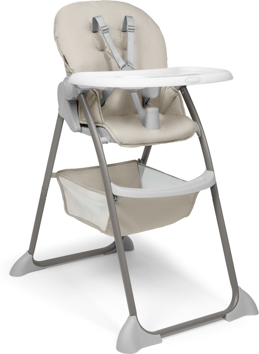 Sit N Fold Highchair Beige – Compact Foldable Baby Highchair-image-0