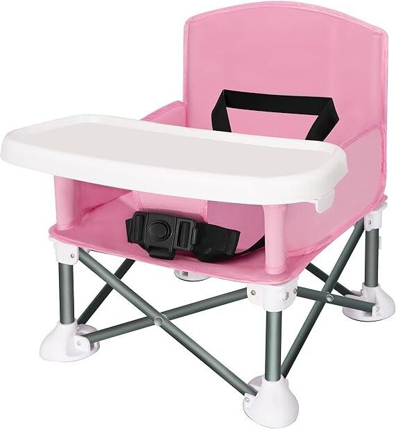 Compact Portable Baby Seat with Removable Dining Tray for Boys Girls