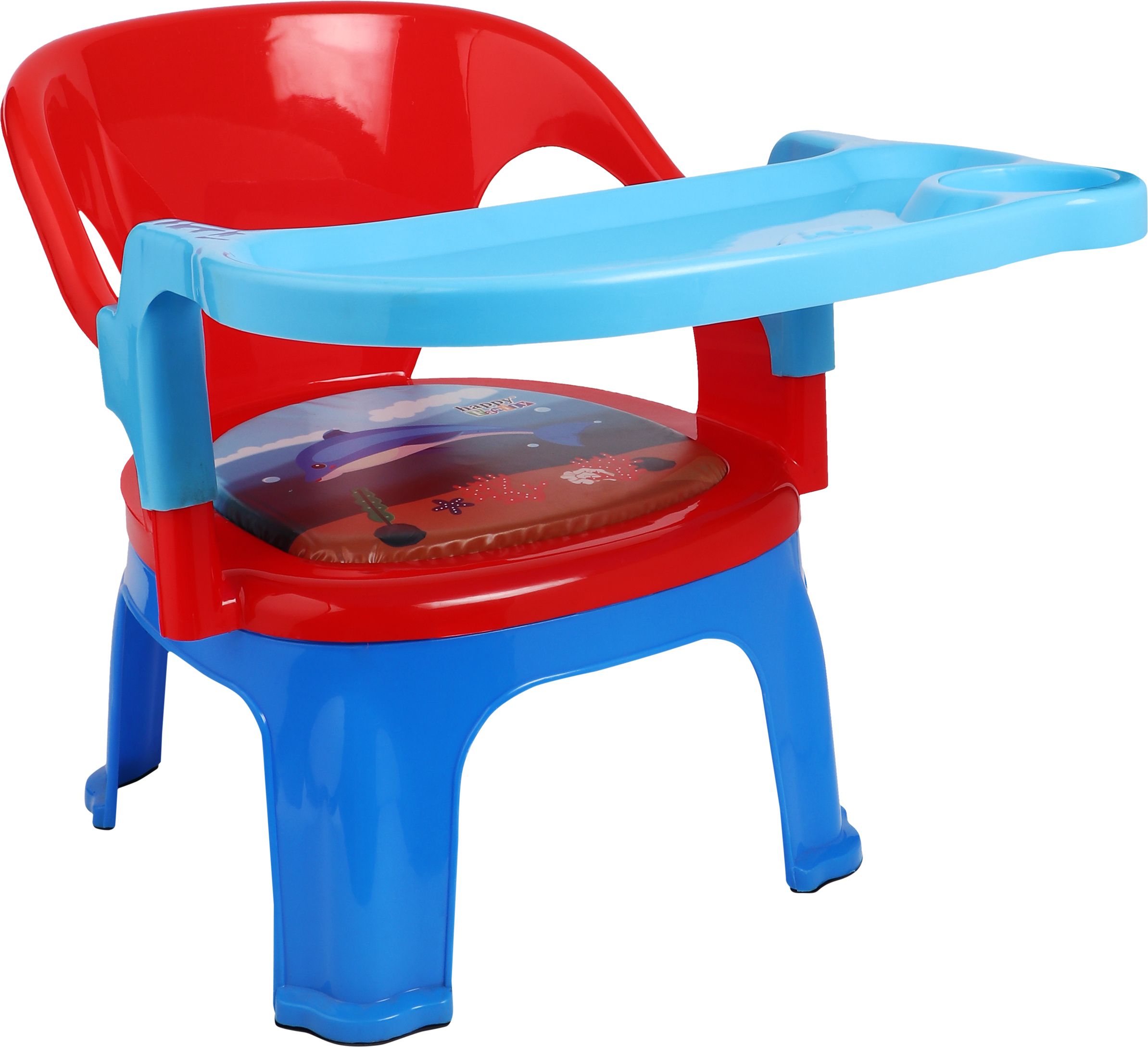 Baby Desk Plastic High Chair|Feeding Booster Seat with Detachable Tray