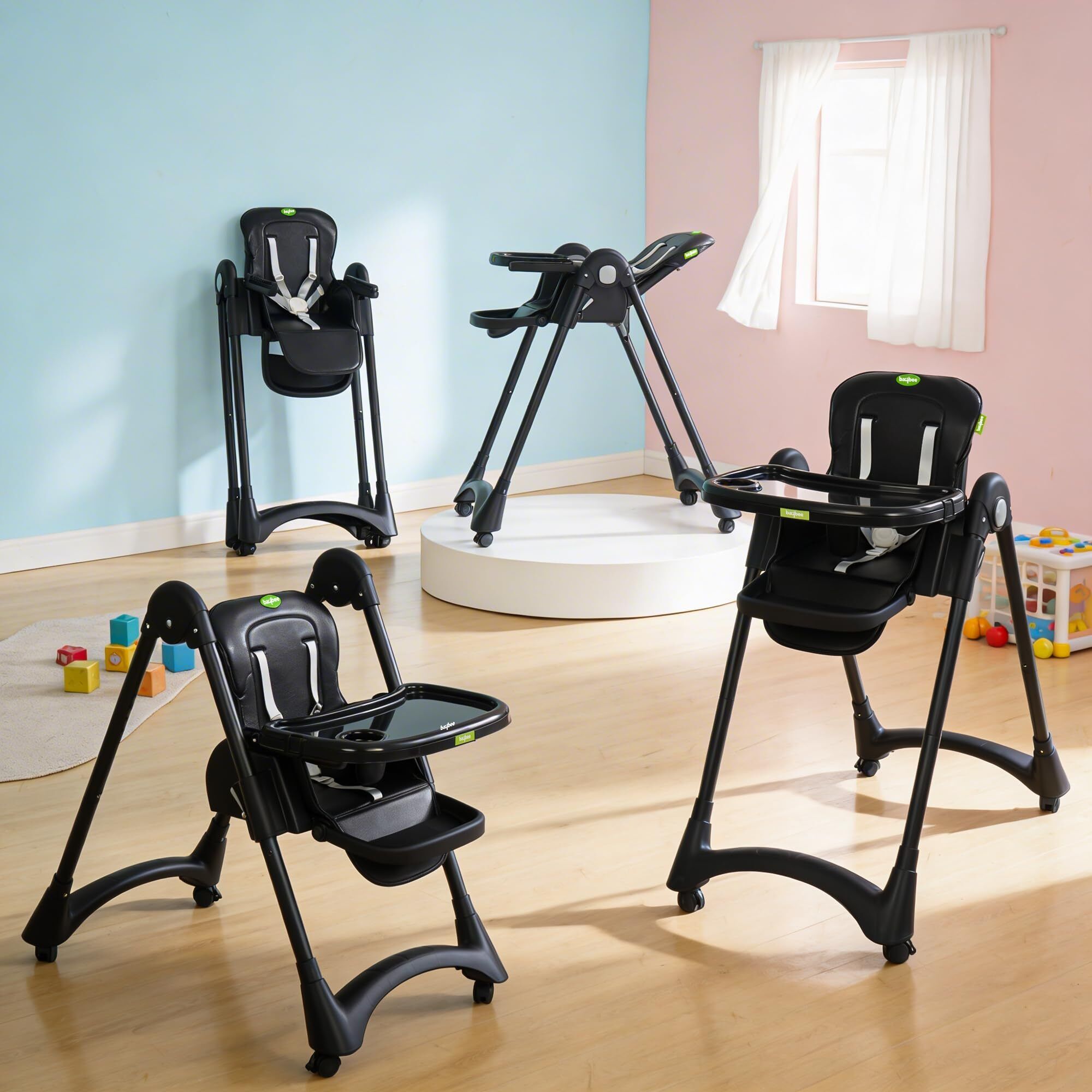 baybee Baby High Chair for Baby 6 to 18 Months,6-Level Height Adjustable Feeding Chair-picture-12
