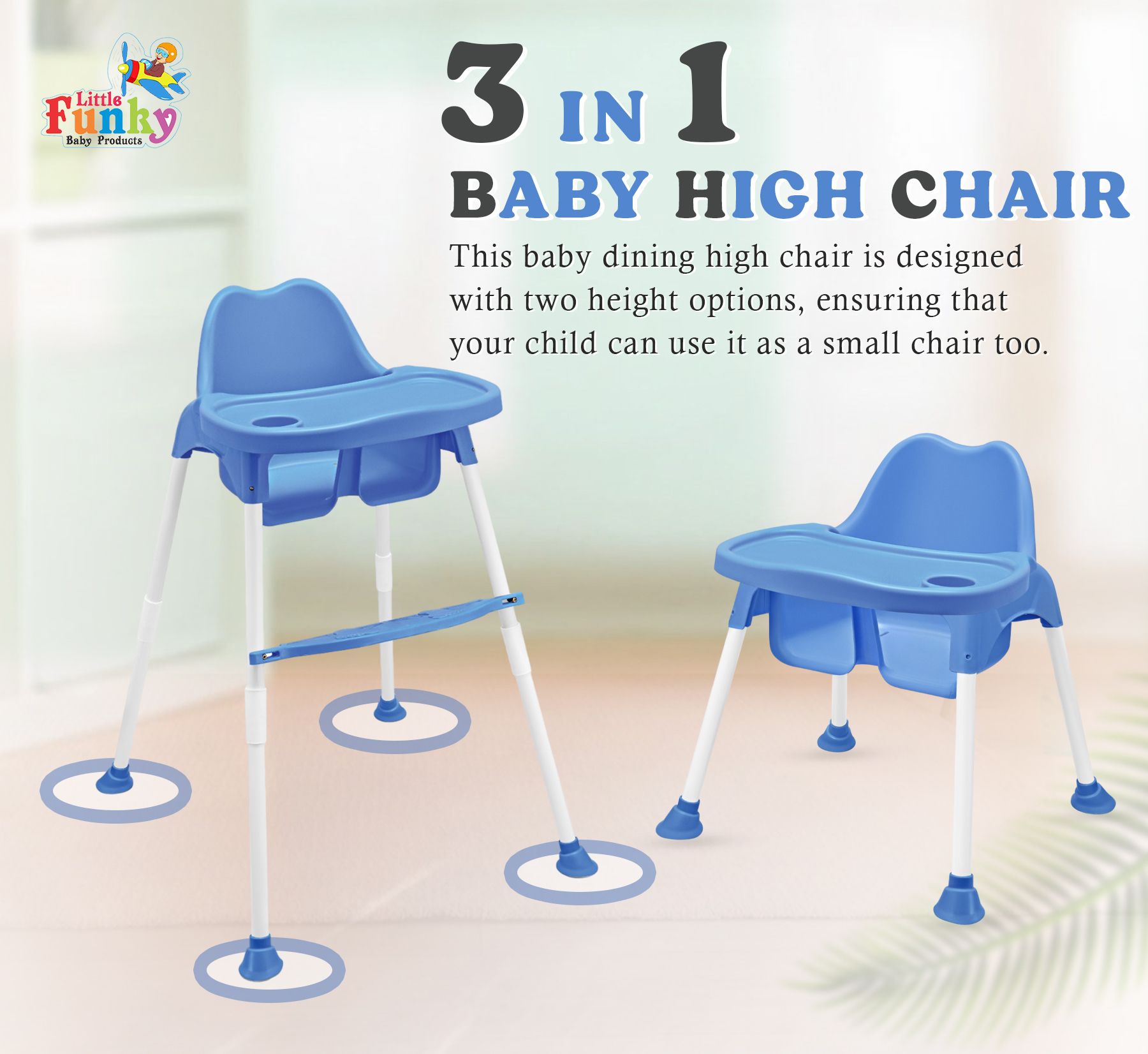5 in 1 Baby Booster Seat/Swing Multipurpose Kids Feeding High Chair