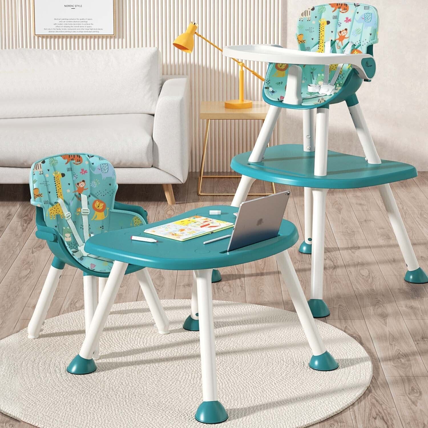 Cherry Berry Safari Baby High Chair | 3-in-1 Chair with Adjustable Meal Tray