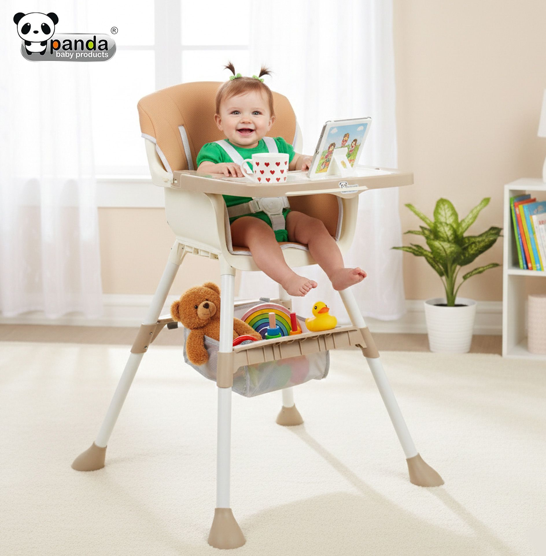 High Chair for Babies with Safety and Feeding Tray