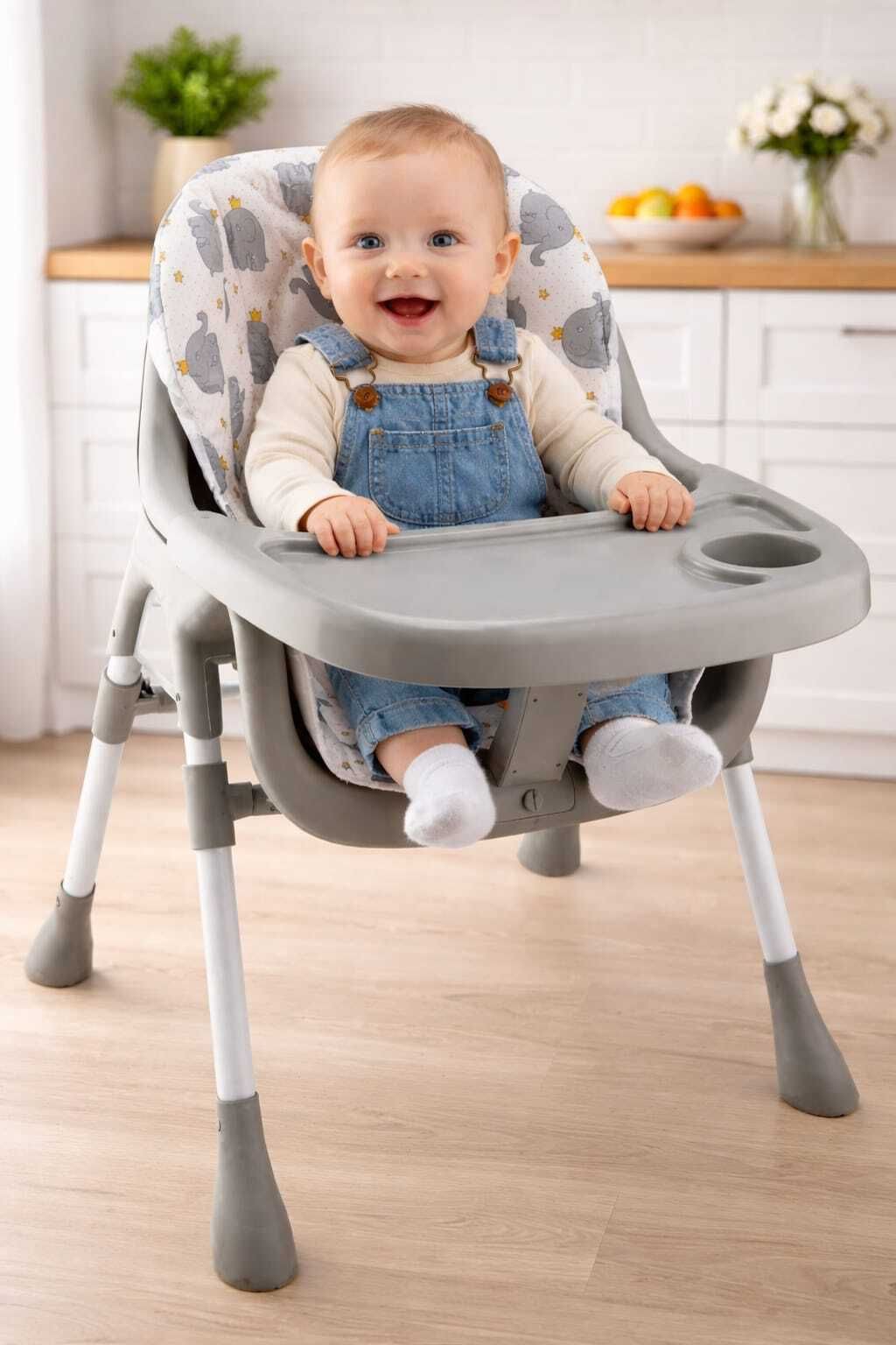 intelligent High Chair for (IND*017543)Feeding 2 in 1 Adjustable Baby-picture-18