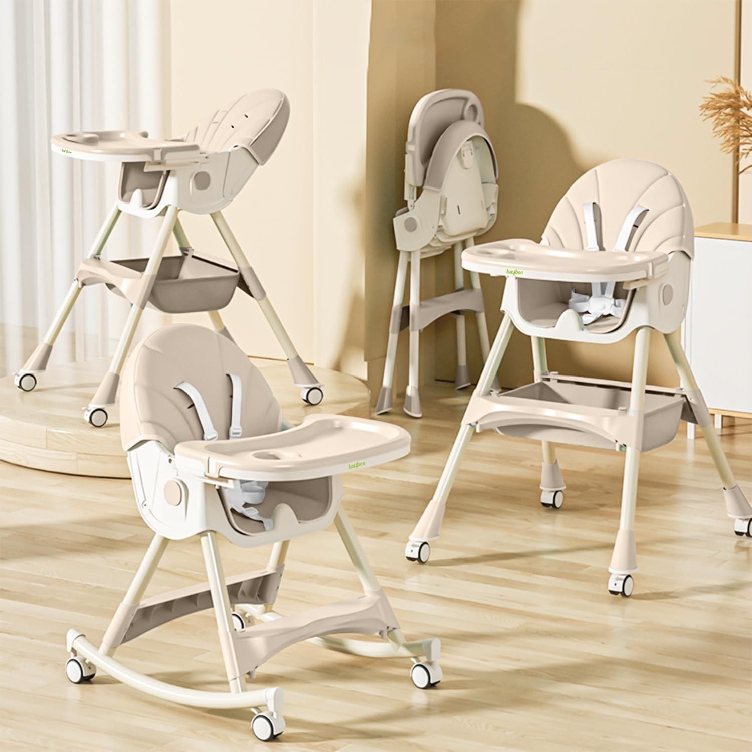baybee Liora 4-in-1 Convertible Baby High Chair for Kids Baby Booster Seat with Tray &-picture-25