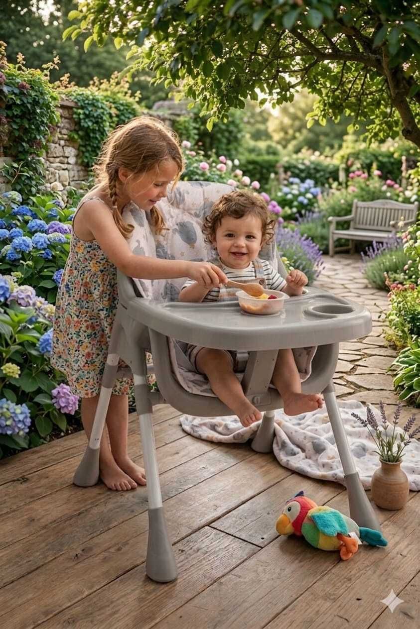 hornflow High Chair for (IND*153)Feeding 2 in 1 Adjustable Baby-picture-44