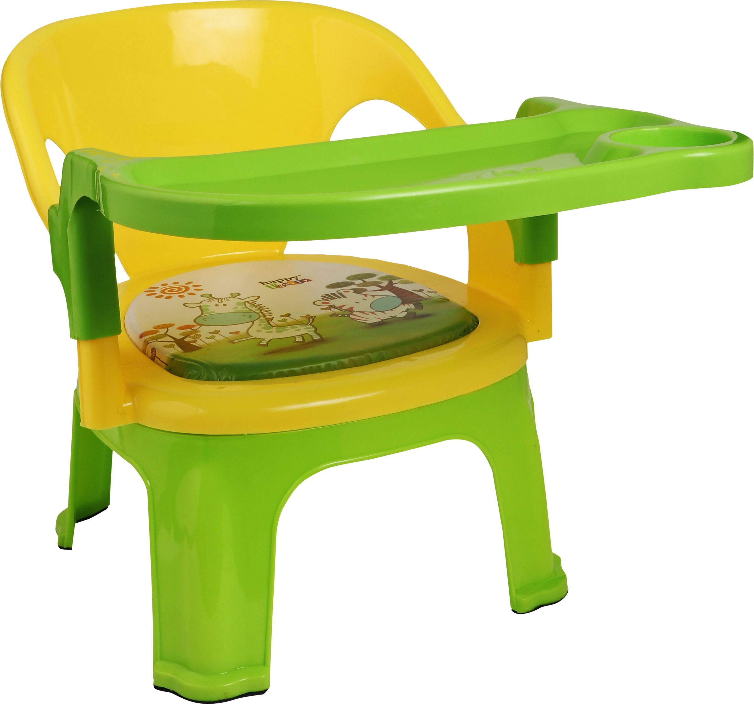 Baby Desk Plastic High Chair|Feeding Booster Seat with Detachable Tray