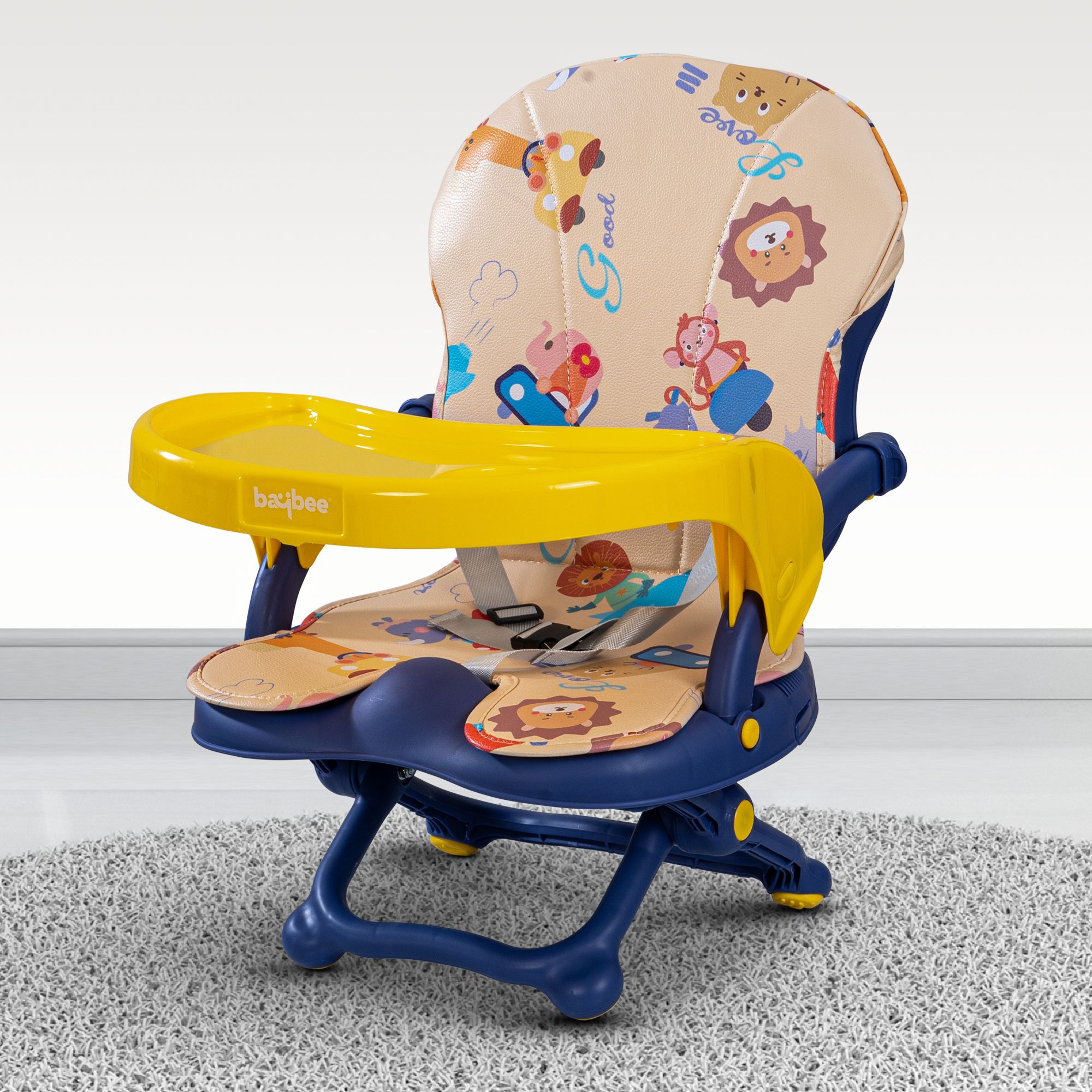 Booster Chair for Baby Feeding Chair for Dining Table with 4 Height Adjustable