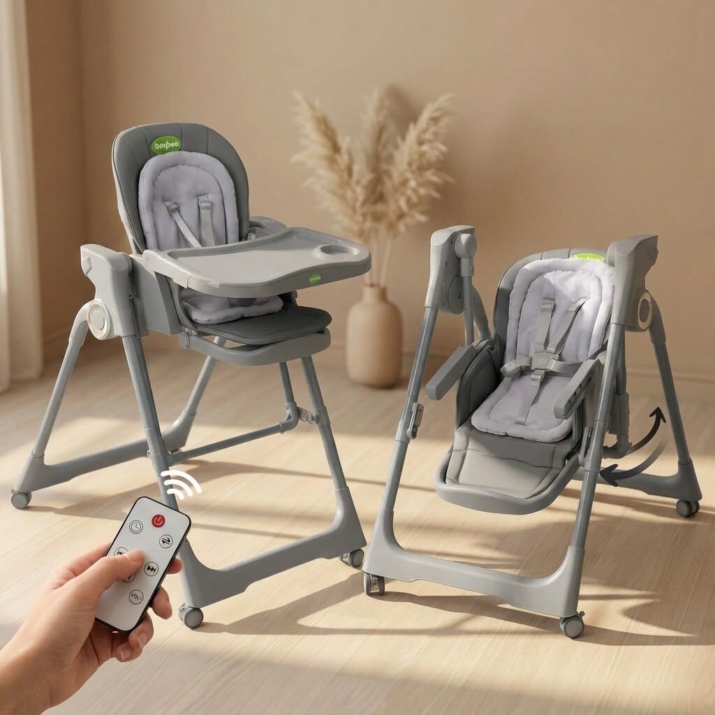 baybee Convertible High Chair for Baby with 5-Point Safety Harness,Height Adjustable-picture-15