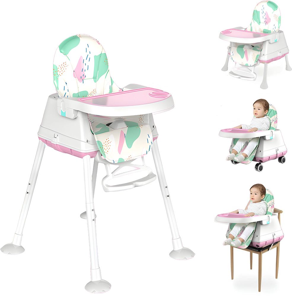 golden bee Deluxe 4 in 1 Baby High Chair,Feeding Seat,Tray, Wheels,Cushion Seat,6-36 months-picture-37