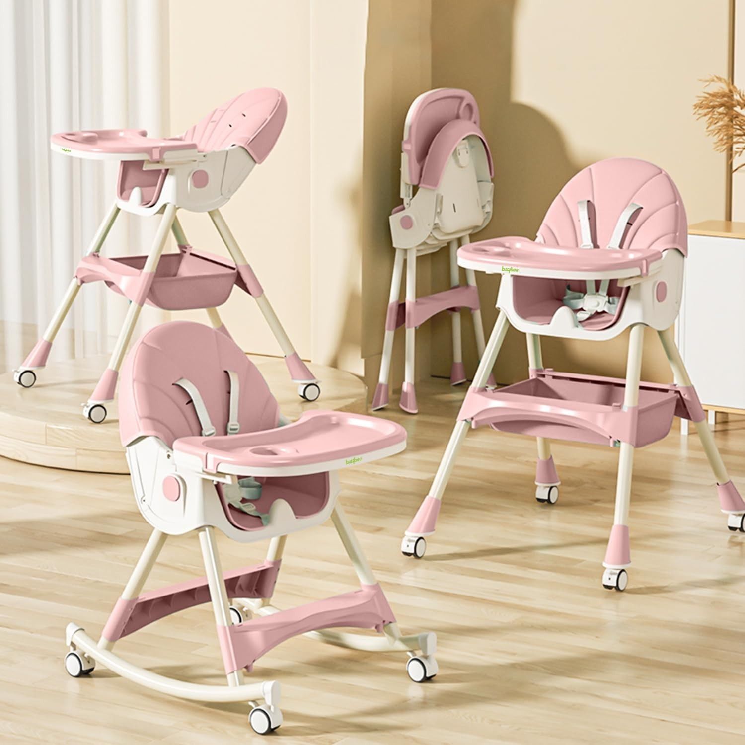 baybee Liora 4-in-1 Convertible Baby High Chair for Kids Baby Booster Seat with Tray &-picture-24