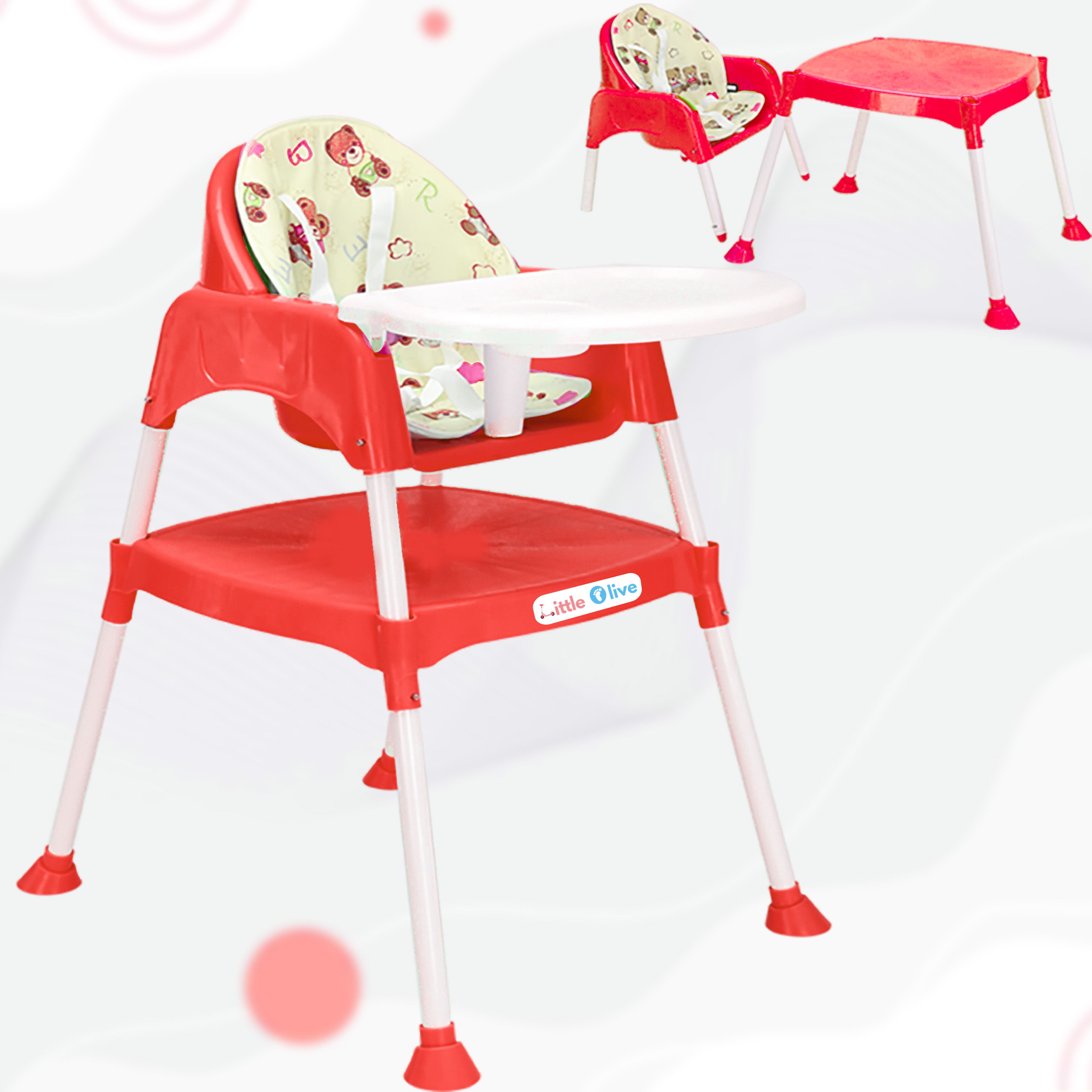 little olive 3 in 1 high chair with 5 point safety harness for 6 to 36 months-picture-20