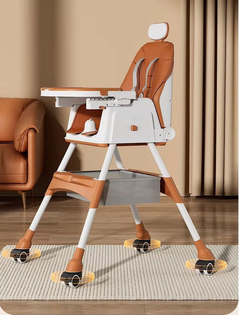 curvear 3-in-1 Adjustable Baby High Chair with Tray & Footrest-picture-12