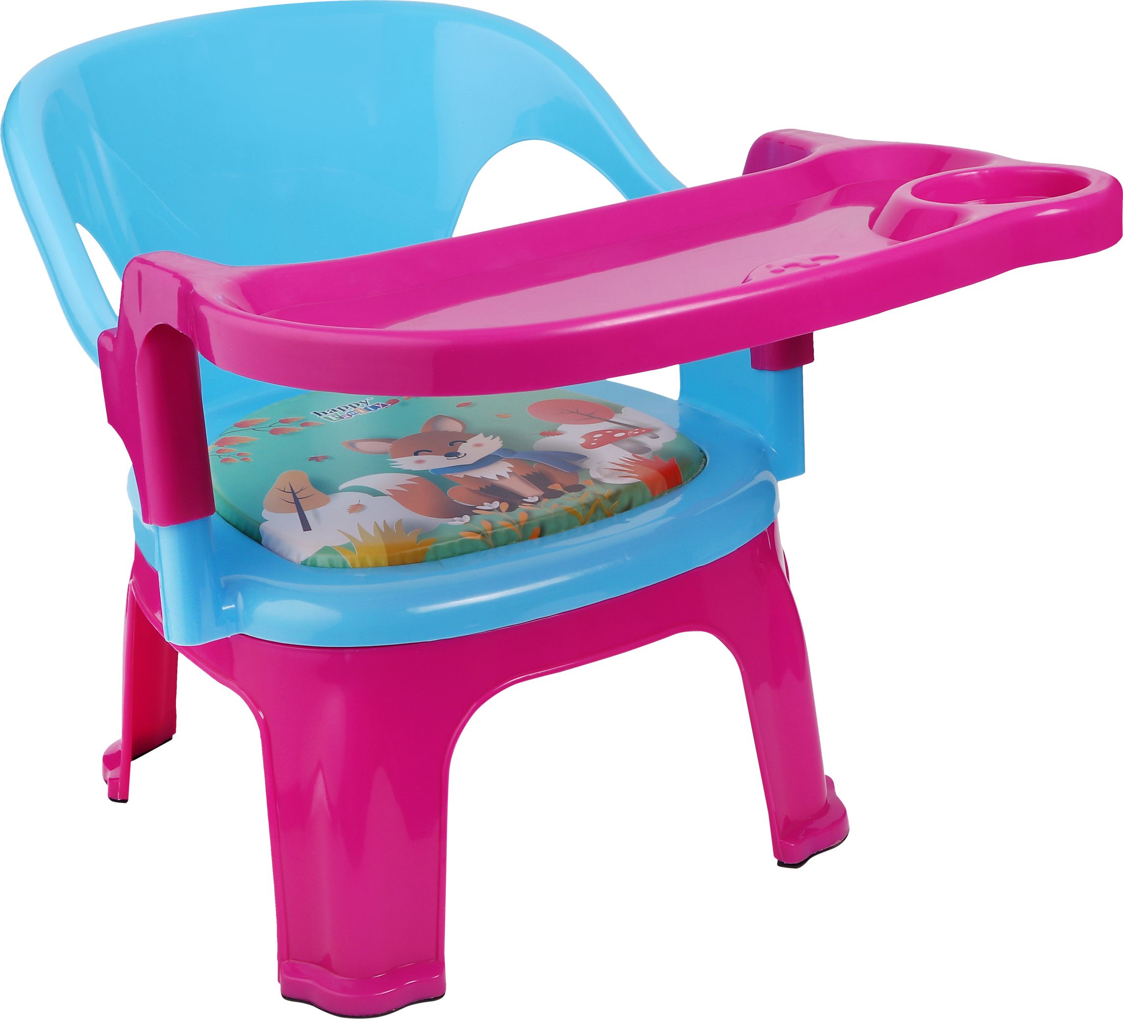 Baby Desk Plastic High Chair|Feeding Booster Seat with Detachable Tray
