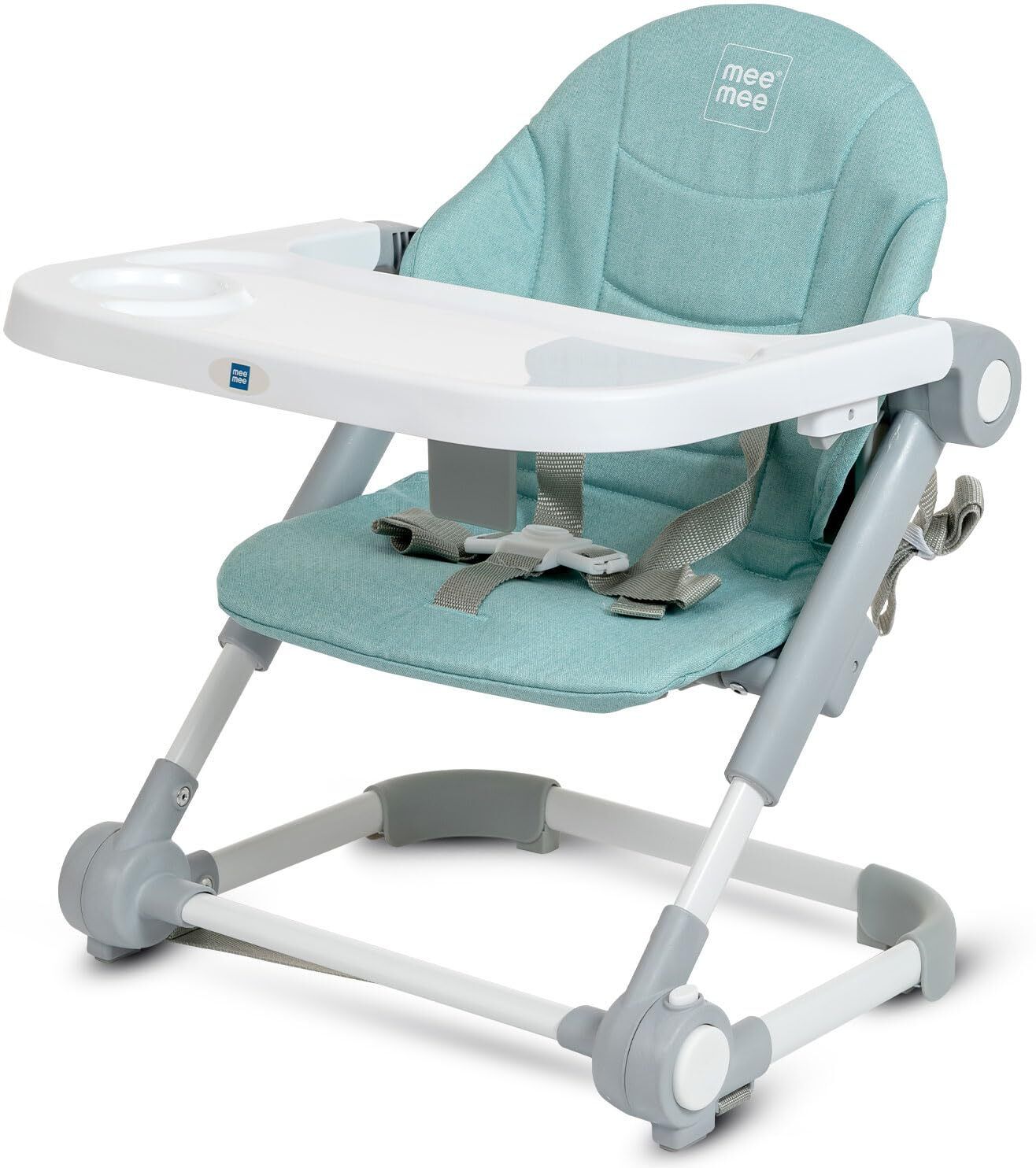 2-in-1 Booster Seat & Baby Chair With 3 Adjustable Height With Removal Food Tray-image-11