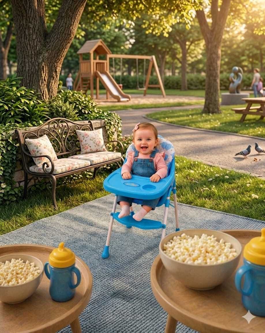 intelligent High Chair for (IND*7453)Feeding 2 in 1 Adjustable Baby-picture-17