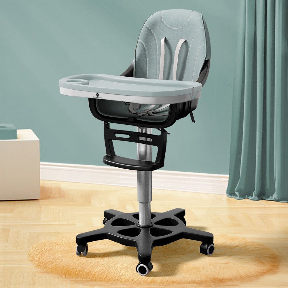 360° Baby High Chair with Adjustable Seat & Safety Belts