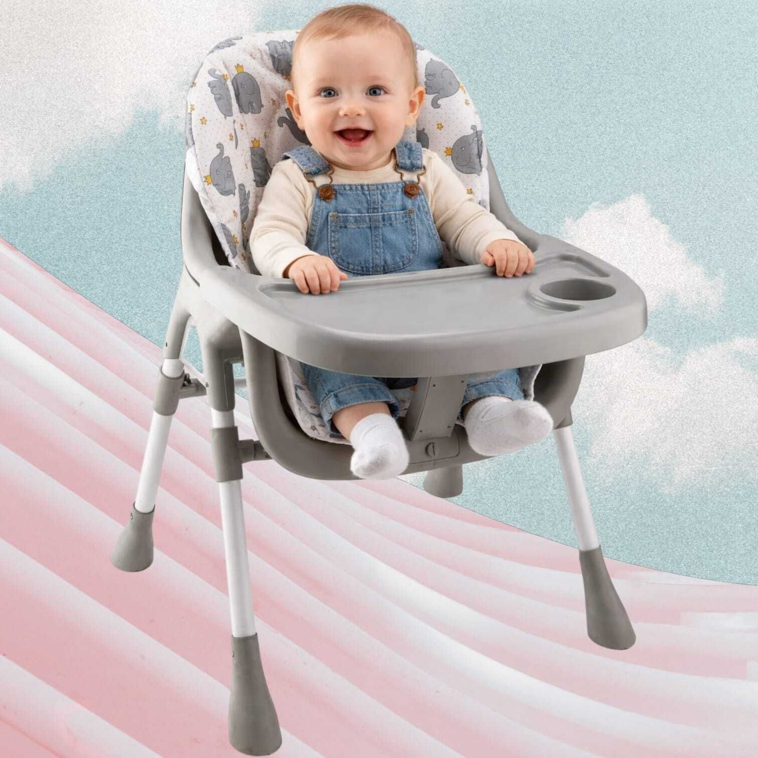 intelligent High Chair for (IND*453)Feeding 2 in 1 Adjustable Baby-picture-11