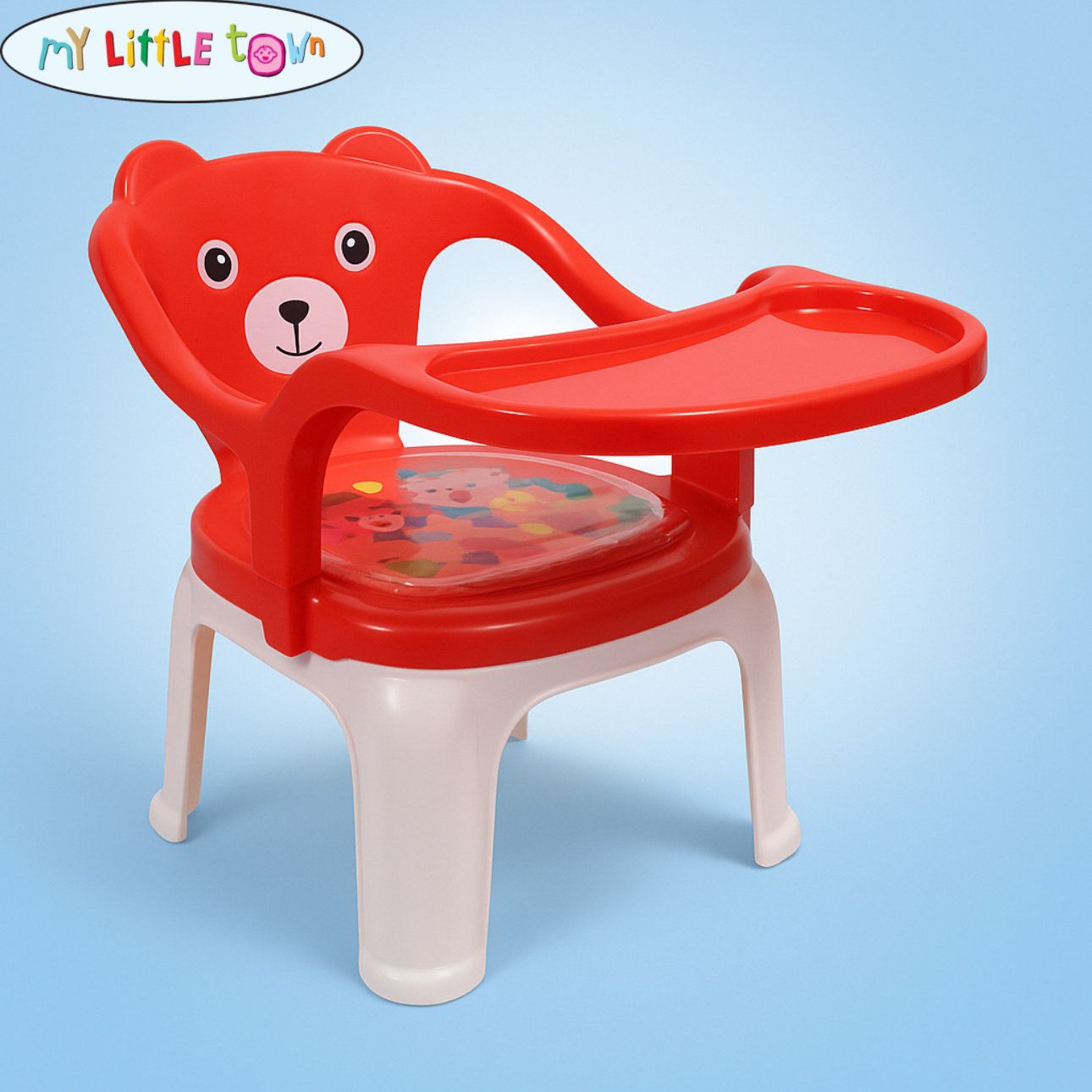 my little town Kids Feeding Chair Red | Whistling Cushioned Chair | Baby chair-picture-34