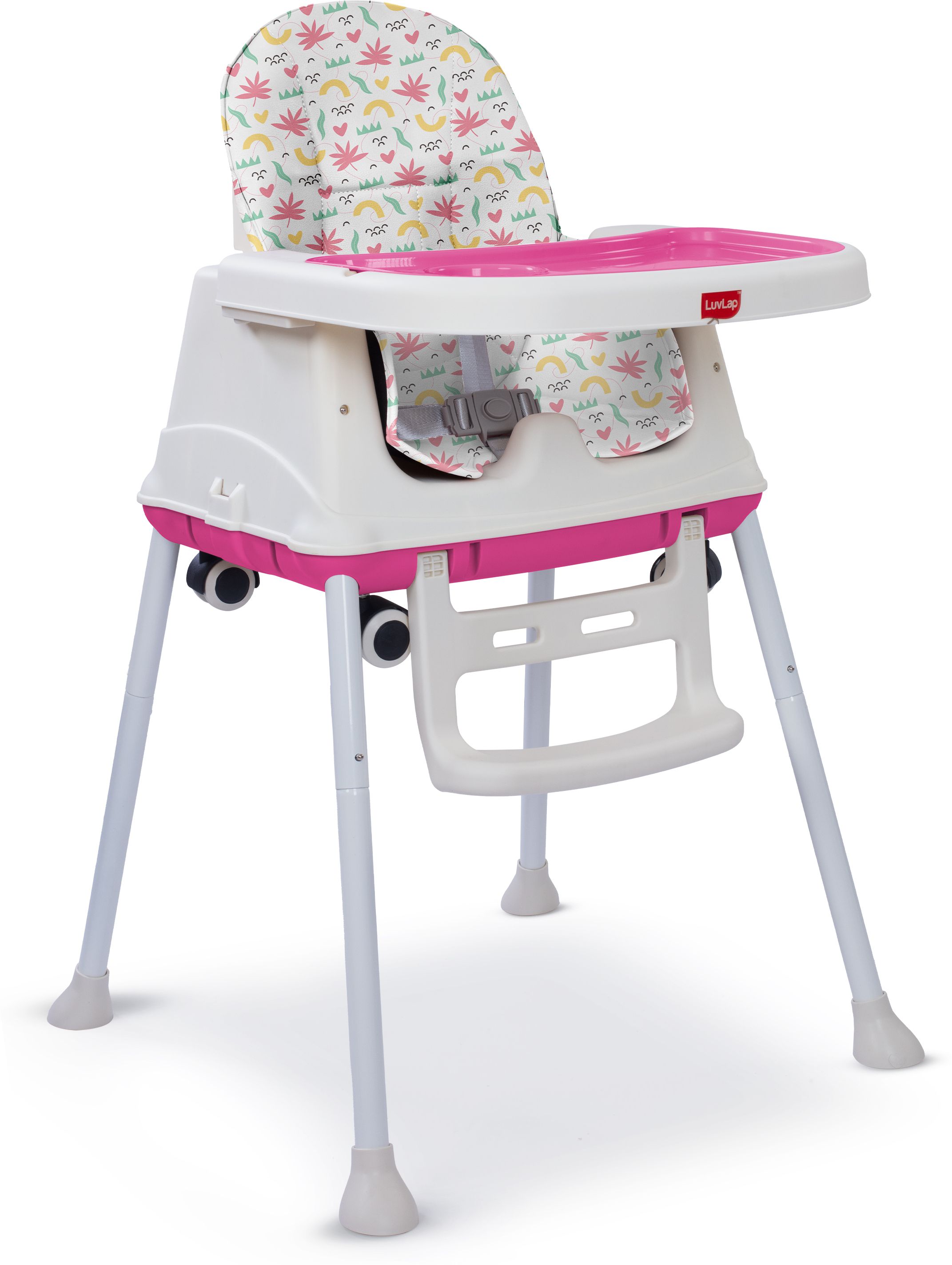 High Chair for Baby/Kids, Toddler Feeding Booster Seat with Wheels-image-9