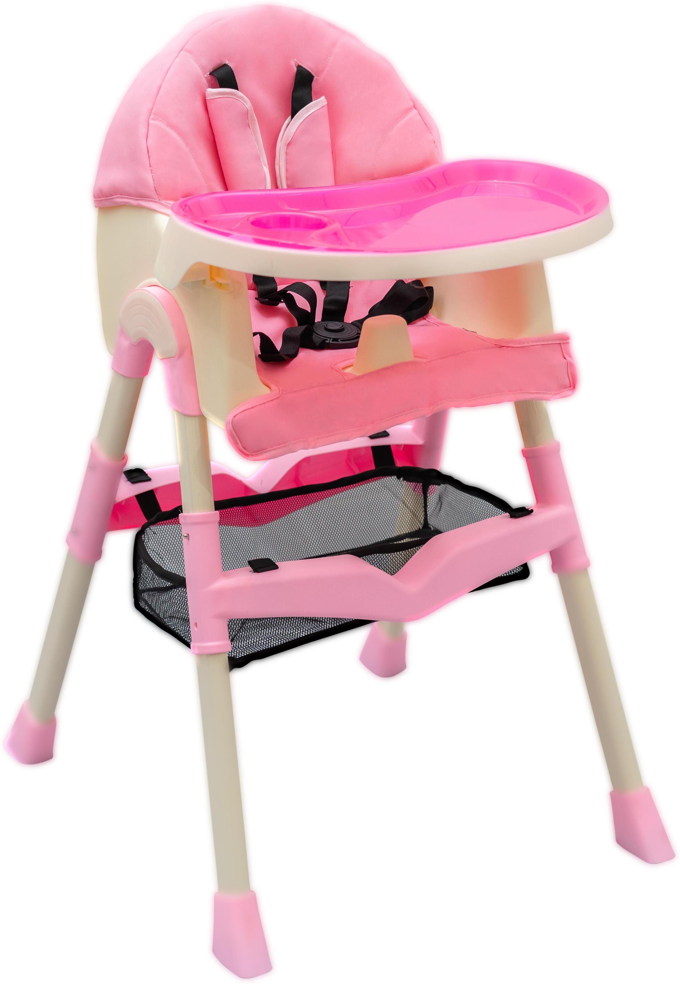 maanit 3 in 1 Baby High Chair With Feeding Chair Cushion Seat Safety Belts-picture-17