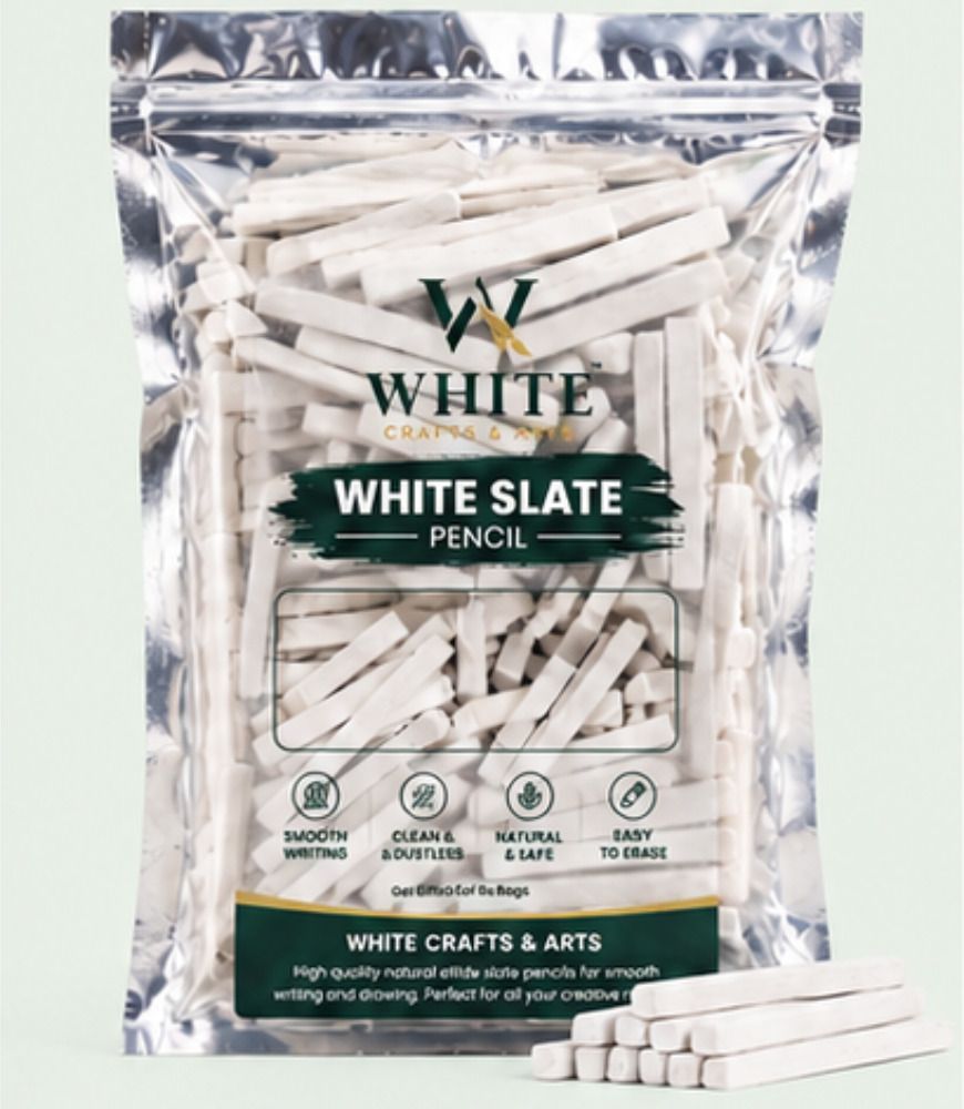 Slate Pencils Smooth White Chalk for Classroom Teaching and Home Study Slate Chalk Slate Chalk-image-7