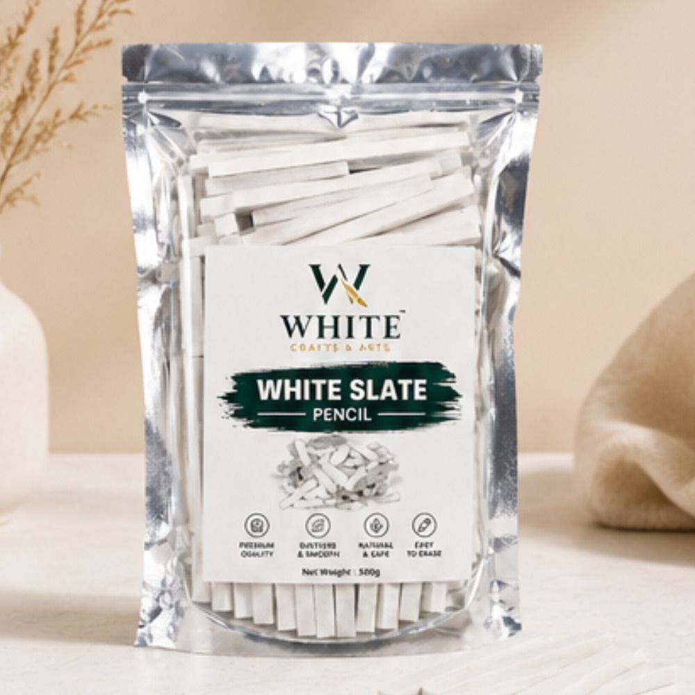 White Slate Pencil Slate Pencils Chalk Pencil Slate Chalk Chalk Box Saleti Slate Chalk Edible Chalk for Eating White Slate Pencil-image-0