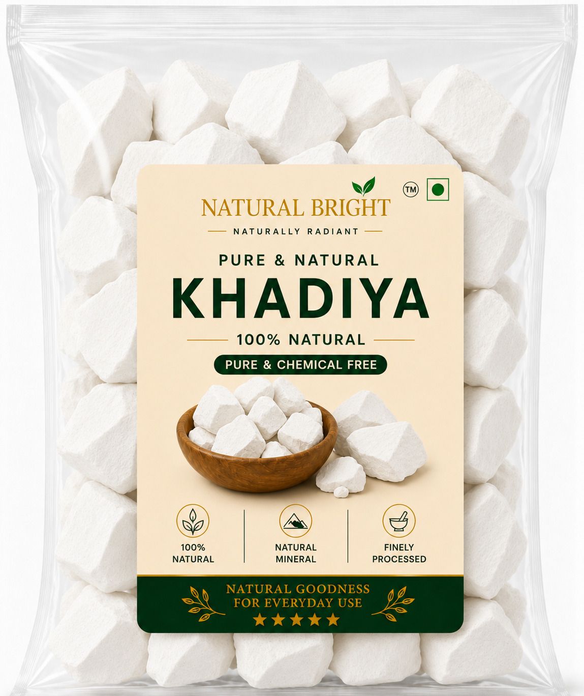 Khadiya Natural White Chalk (490g) High Whiteness | Premium Quality stone-image-37