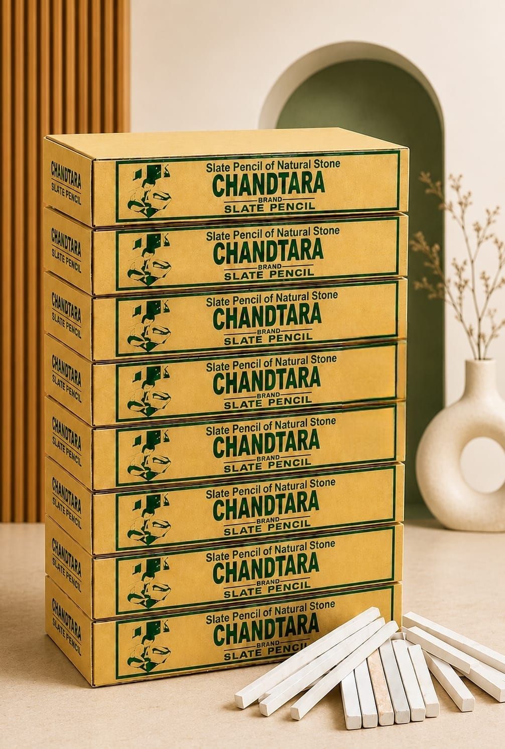 Slate Pencils 40 Pcs Slate Chalk Pencil | Natural Chalk For Writing & Creative For writing and creativity Solid chalk-image-18