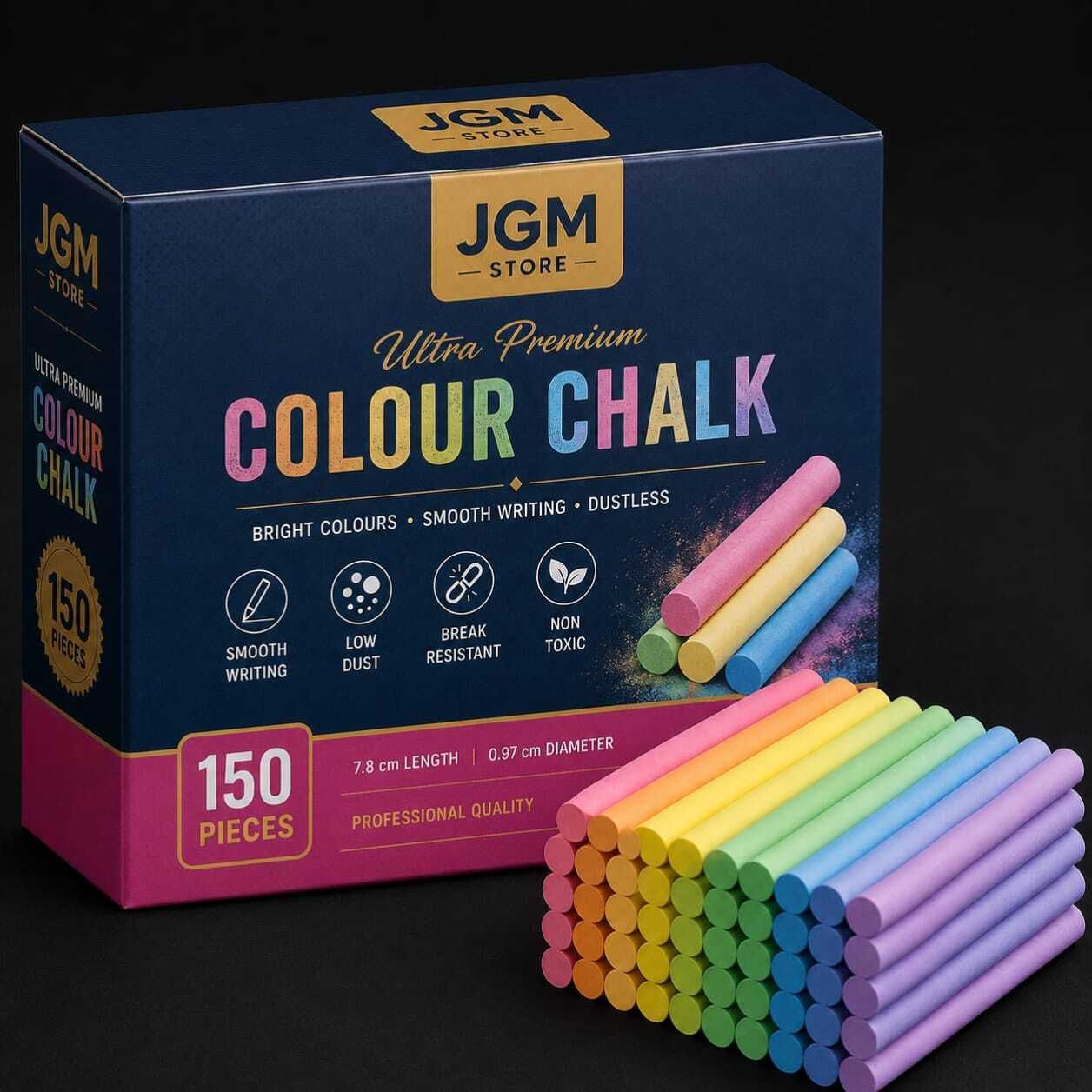 jgm store ULTRA PREMIUM COLOUR CHALK@1 school chalk-picture-35