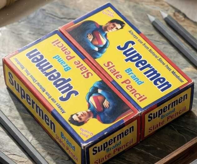 Superman Brand Slate Pencil Pencil Chalk Box-image-43