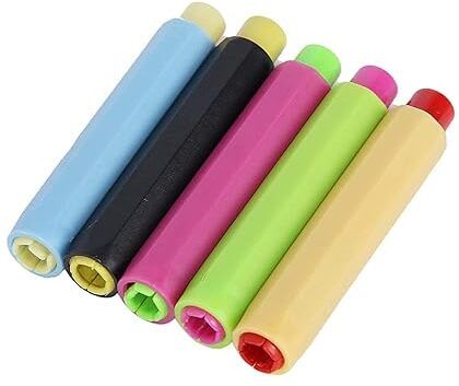 (Pack of 4)Multicolor Chalk Holder For Teacher chalk holder Adjustable Chalk Clip-image-1