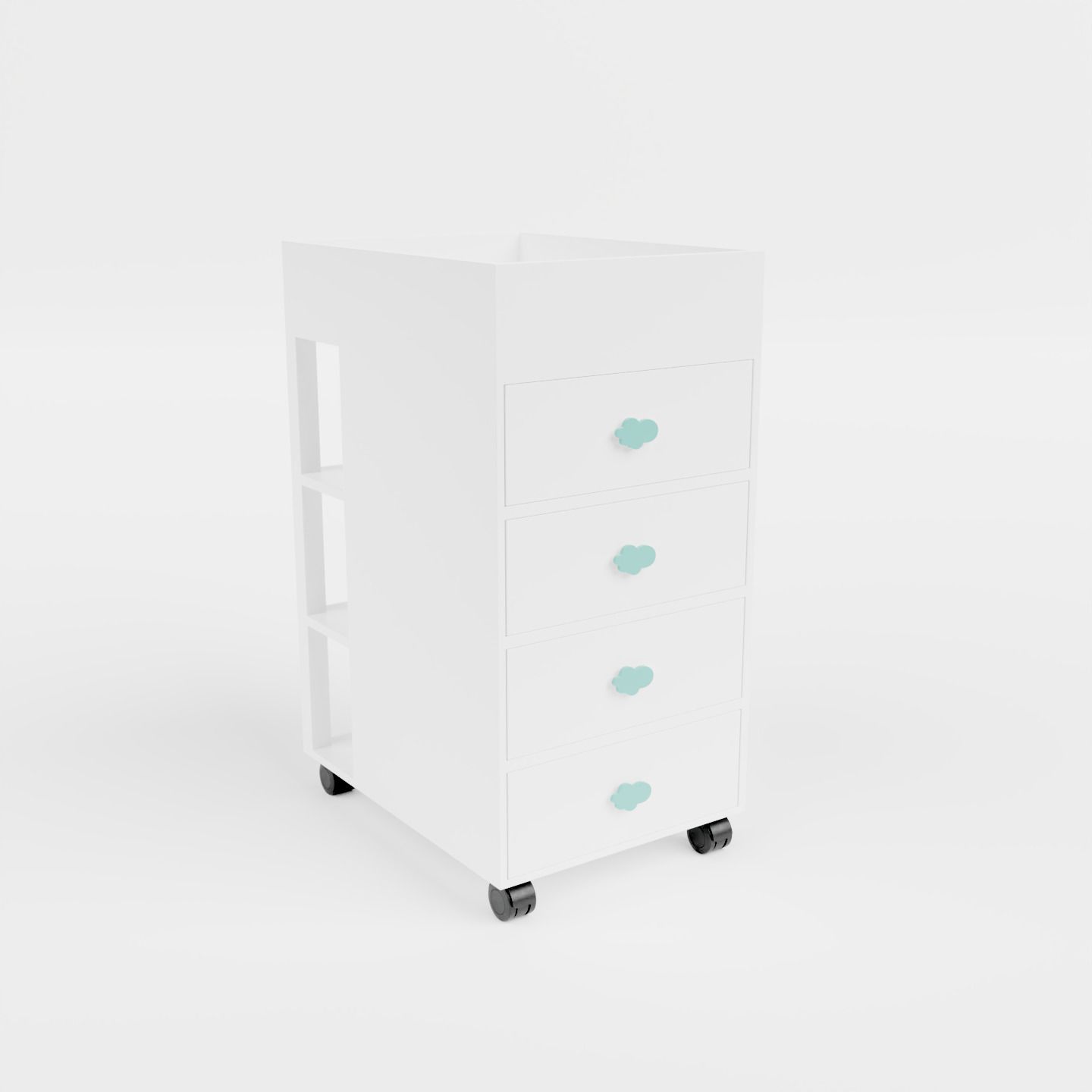 the baby station In the Clouds Changing Table for Baby Green Changing Table-picture-24