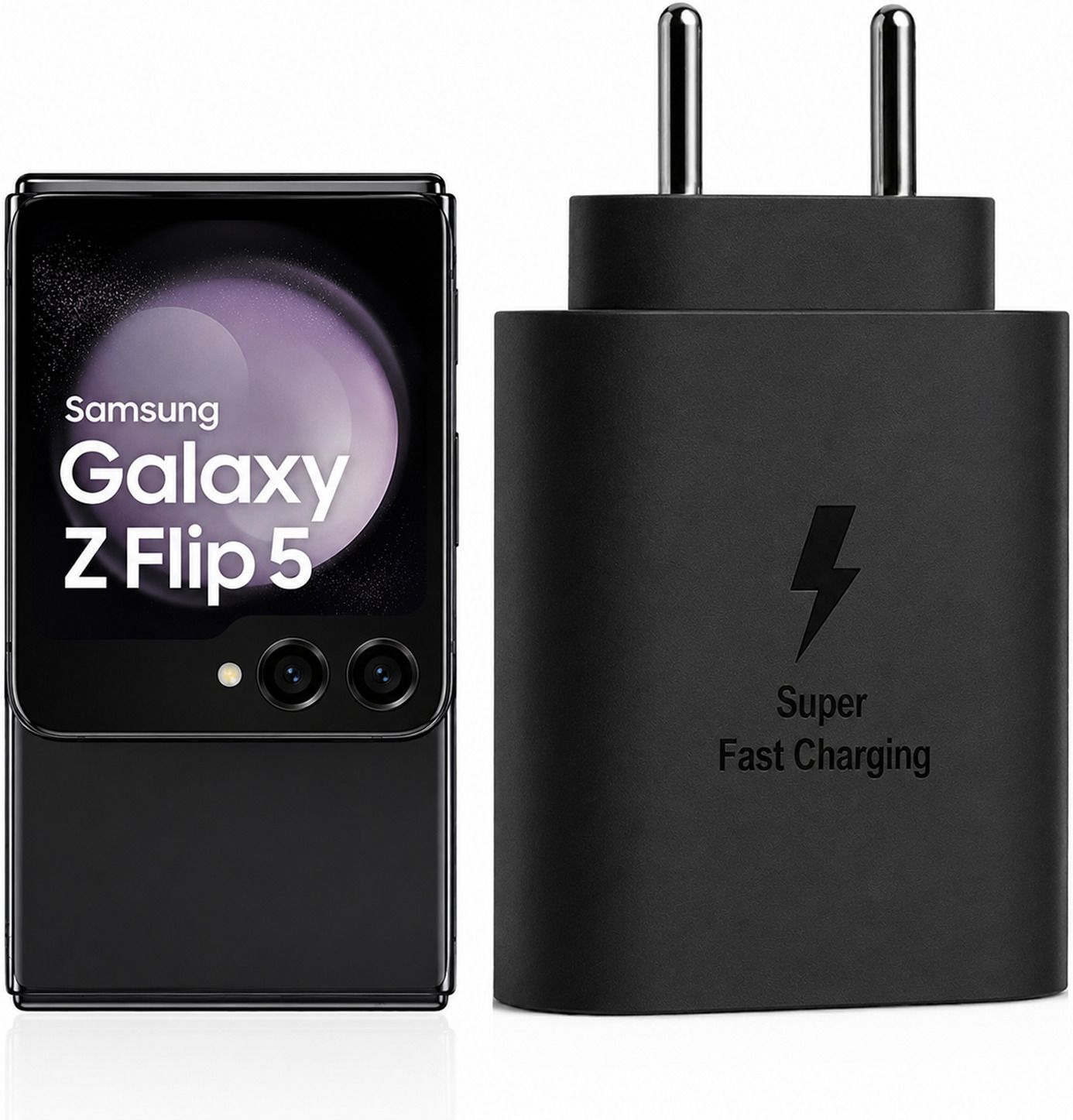 ZYBUZ 25W Original USB-C Superfast Charger Black Adapter for Galaxy Z Flip 5 5G Charging Pad-image-44