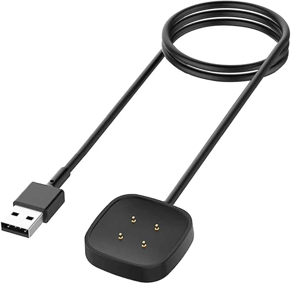RANZZER USB Charging Cable for Fitbit Versa 3, Versa 4, Sense Smartwatch Charging Cord Charging Pad-image-45