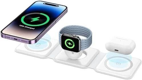INNOVIX 3 in 1 Foldable Wireless Charging Pad Charging Pad-image-46