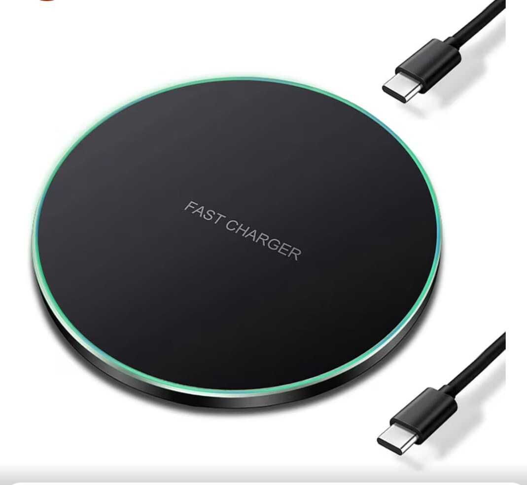 NEXATECH Wireless charger 15W Round, Effortless & Fast smart Qi Charging pad Charging Pad Charging Pad-image-30